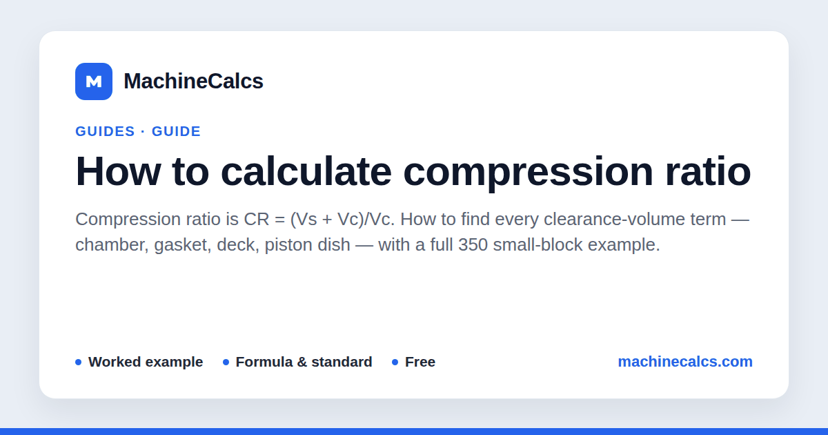 Compression Ratio Calculator Drawing.pdf How to Calculate Compression Ratio | MachineCalcs